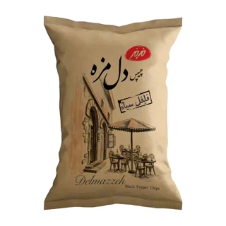 چیپس دل مزه فلفل سیاه مزمز - 180 گرم